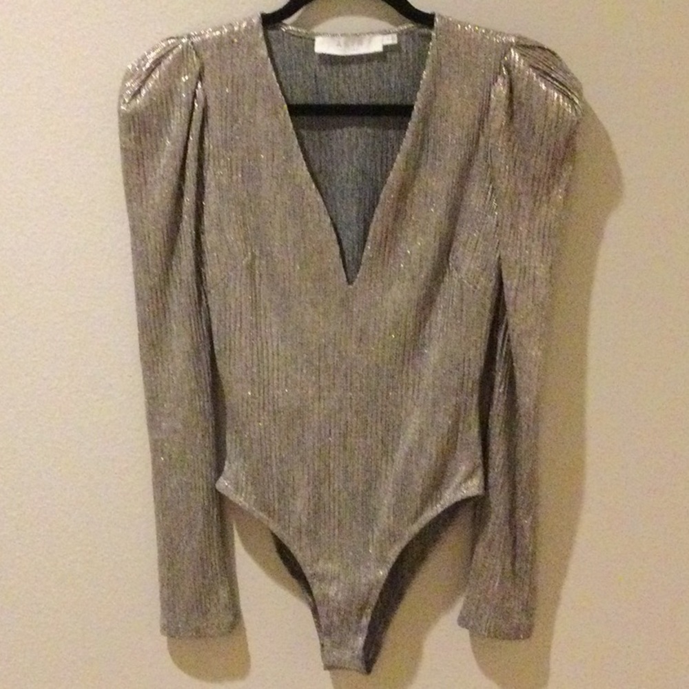Silver bodysuit